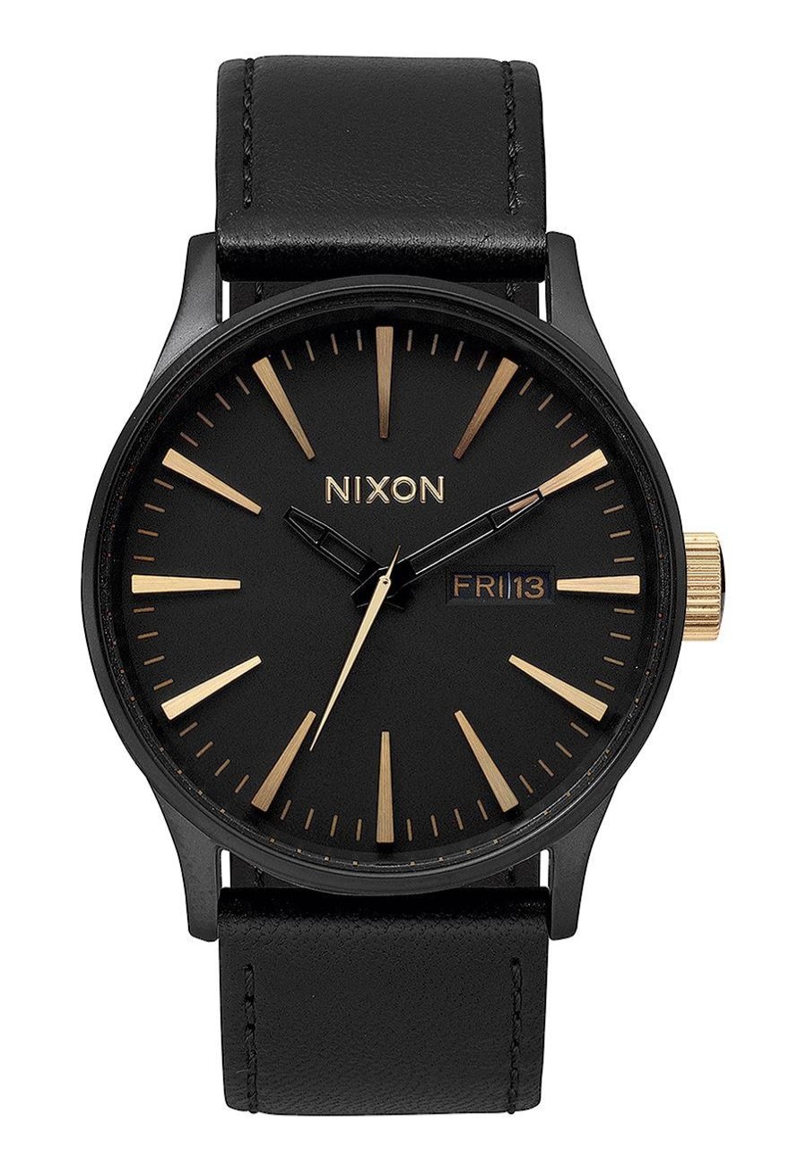 Men'S Watches Nixon | Sentry Leather