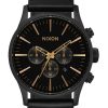 Men'S Watches Nixon | Sentry Chrono Leather