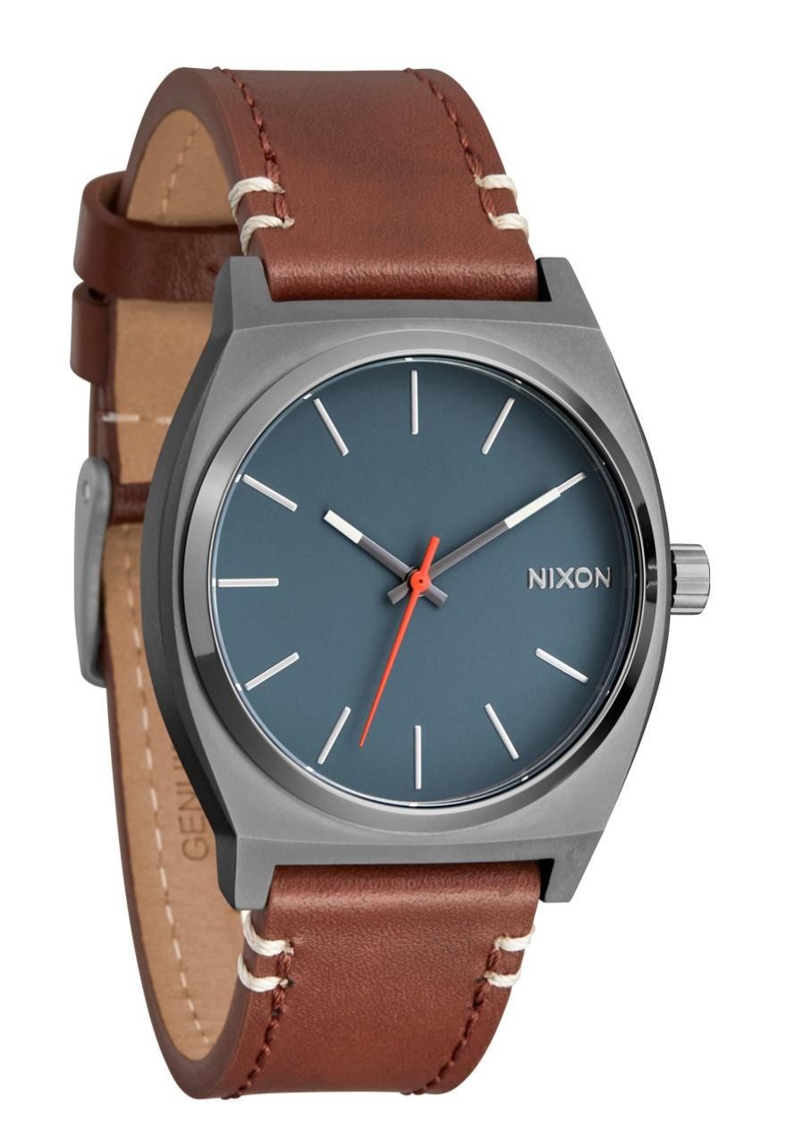 Men'S Watches Nixon | Time Teller Leather