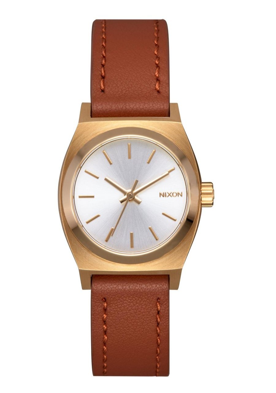 Women'S Watches Nixon | Small Time Teller Leather